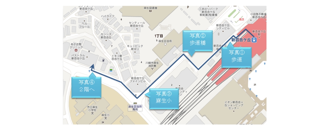 駅からの道順